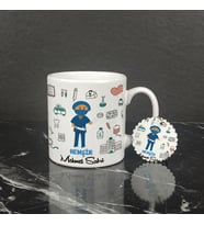 Hemşir Kupa Bardak ve Anahtarlık Set 001