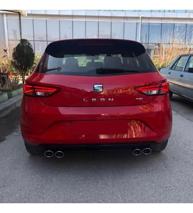 Seat Leon 2013-2020 Araca Özel Oem 4 Cıkışlı Difizör Pianoblack