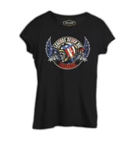 Motosiklet - Born Free Siyah Kadın Tshirt