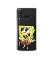 Süngerbob Tasarımlı Süper Şeffaf Silikon Telefon Kılıfı Huawei P30 Lite 
