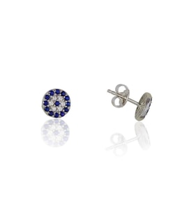Söğütlü Silver nazarlı mini küpe