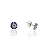 Söğütlü Silver nazarlı mini küpe