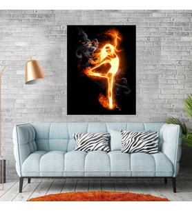 Alev (Flames) Temalı Kanvas Tablo