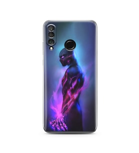Black Panter Tasarım Süper Şeffaf Silikon Telefon Kılıfı Huawei P30 Lite