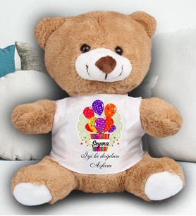 Kişiye Özel Doğum Günü Mesajlı Peluş Ayıcık 23cm 81887