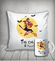 Kişiye Özel Tatlı Cadı Yastık & Kupa