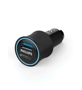 Philips DLP2552Q 2 USB Çıkışlı QC3.0 Hızlı Şarj Özellikli Araç İçi Şarj Cihazı