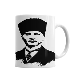 Mustafa Kemal Atatürk Kupa Bardak Porselen