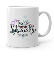 BK Gift Kişiye Özel Evin Yakışıklısı Beyaz Kupa Bardak  2