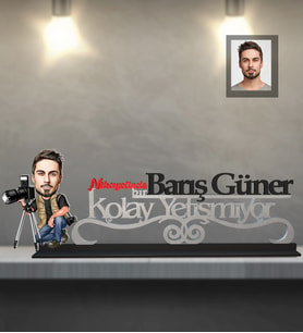 Kişiye Özel Fotoğrafçı Karikatürlü Kolay Yetişmiyor Ahşap Biblo Bay-2