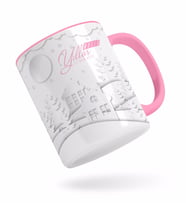 BK Gift Kişiye Özel Yılbaşı Mutlu Yıllar Pembe Kupa Bardak-23