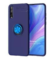 Microsonic Huawei Y8P Kılıf Kickstand Ring Holder Lacivert