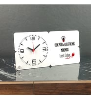 Elektrik ve Elektronik Mühendisi Ahşap Masa Saati