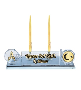Sentez Mimara Hediye Masaüstü İsimlik (Gold)