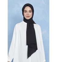 KALİLA Organik Boyalı %100 Pamuk Şal Siyah