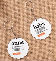 Anne Baba Kelime Anlamı İkili Anahtarlık