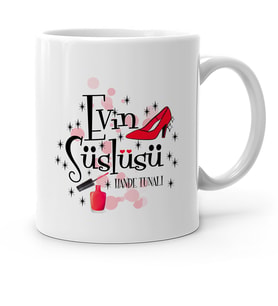 BK Gift Kişiye Özel Evin Süslüsü Beyaz Kupa Bardak  2
