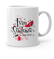 BK Gift Kişiye Özel Evin Süslüsü Beyaz Kupa Bardak  2