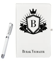 Kişiye Özel Hazırlanmış Hediye Defter ve Roller Kalem Seti