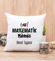 Matematik Mühendisi Yastık ve Silver Kupa Bardak
