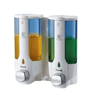 Xinda ZYQ138SB Sıvı Sabun ve Şampuan Dispenseri 2'li Beyaz 380 ml