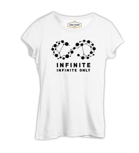 Infinite - Only Beyaz Kadın Tshirt