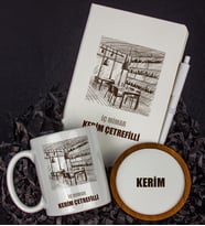 Kişiye Özel İç Mimar Tasarım Defter Kalem Kupa Ve Bardak Altlığı Hediye Seti 81439