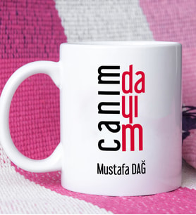 Dayıya Canım Dayım Tasarımlı Kişiye Özel Dayı Kupa Bardak