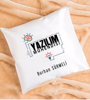 Yazılım Mühendisi Tasarımlı Kişiye Özel Hediye Yazılım Mühendisi Yastık