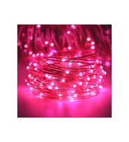 Pazariz 5 metre Peri Led Çok Amaçlı Yılbaşı Parti Dekoratif Aydınlatma - PEMBE