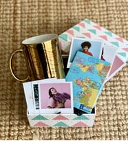 Kişiye Özel Travel Tasarımlı Mini Albüm Gold Kupa Mini Hediye Seti