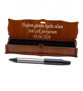 Ahşap Kutulu Tükenmez Kalem