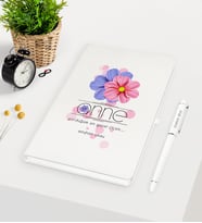 BK Gift Kişiye Özel Anne Anlamı Beyaz Defter Kalem Seti