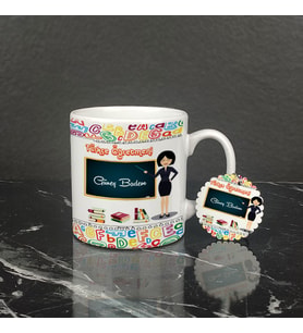 Türkçe Öğretmeni Kupa Bardak ve Anahtarlık Set 003