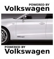 Volkwagen Yapıştırma Marşpiyel Yazısı Sticker 2 Adet