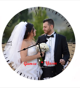 Kişiye İsme Özel Sevgi İçin Duvar Saati