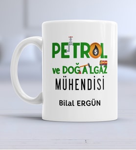 Petrol ve Doğalgaz Mühendisi Kupa Bardak
