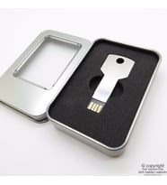 PG-82 Kişiye Özel Anahtar Usb Bellek 16GB Metal Gümüş Gri  İsme Özel Usb Bellek  Hediyelik Usb Flash Bellek