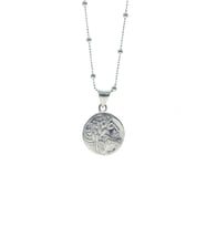 Söğütlü Silver Gümüş top top zincirli antik para kolye