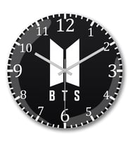 Bts1 Duvar Saati Bombeli Gercek Cam