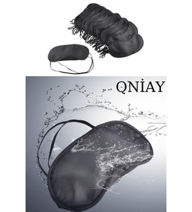 QNİAY Uyku Göz Bandı 1 Adet  Maskesi Işık Önleyici Gözlük Maske Bant