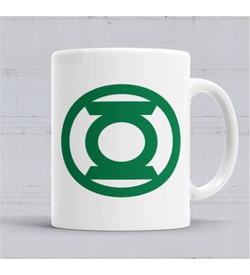 Green Lantern Kupa Bardak Porselen