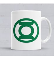 Green Lantern Kupa Bardak Porselen