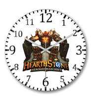 Hearth Stone Duvar Saati Bombeli Gercek Cam