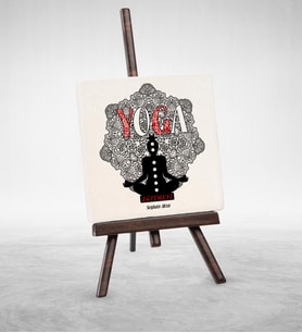 BK Gift Kişiye Özel Mesleki Yoga Eğitmeni Şovaleli Doğal Taş  2