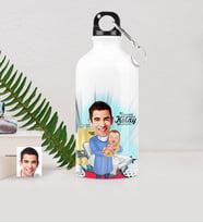 BK Gift Kişiye Özel Bay Ebe Karikatürlü Metal Suluk 500 Ml 1