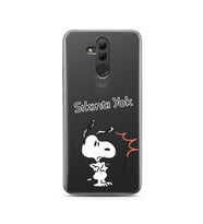 Snoopy Tasarımlı Süper Şeffaf Silikon Telefon Kılıfı Huawei Mate 20 Lite 