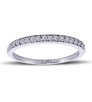 Lova 0,18 Karat Pırlanta Yarımtur Yüzük - 1020213
