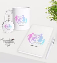 BK Gift Kişiye Özel Özel Eğitim Öğretmeni Kupa Anahtarlık Beyaz Defter Kalem Hediye Seti-2 (Model 1)