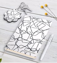 BK Gift Kişiye Özel İsimli Beyaz Defter Kalem Ve Anahtarlık Hediye Seti-27 (Model 1)